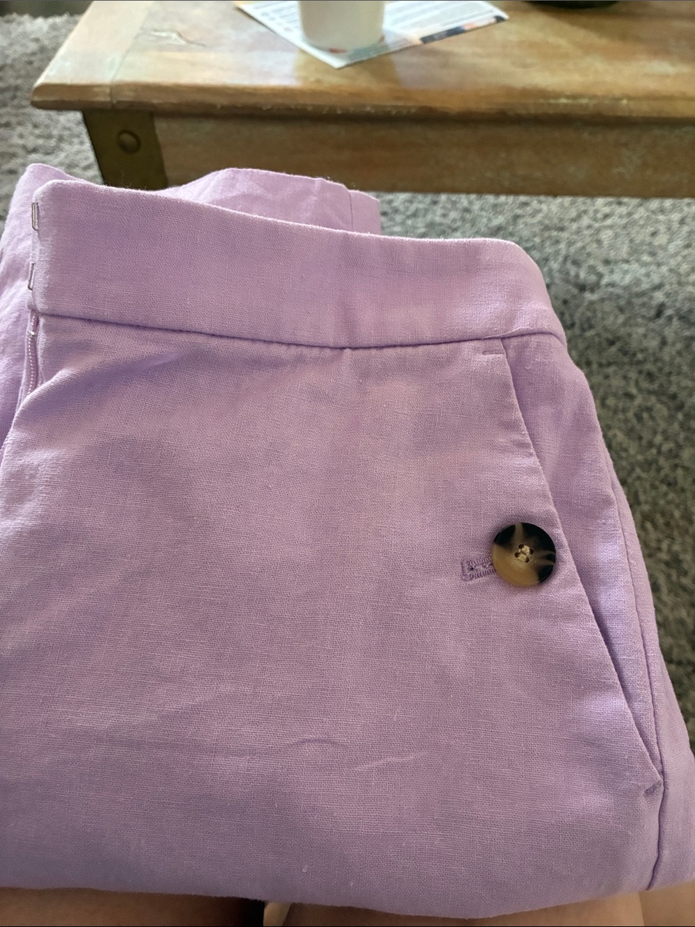 J. Crew Pastel Lavender Elastic Waist Pants